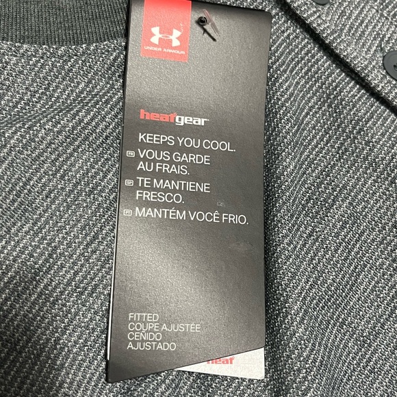 UA  Threadborne Shirt Mens Small Heatgear Loose Fit Gray Long Sleeve Henley - Picture 7 of 7